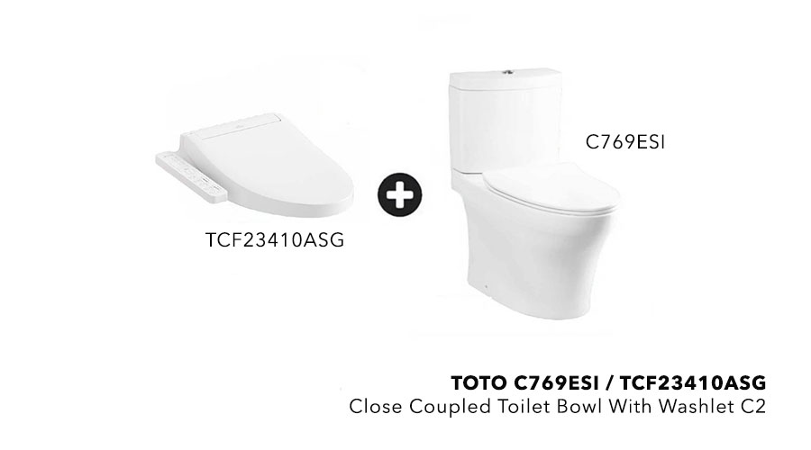 TOTO AVANTE WALL HUNG TOILET WITH WASHLET C2