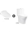 TOTO Close Coupled Toilet w/ Ecowasher - C769ESI