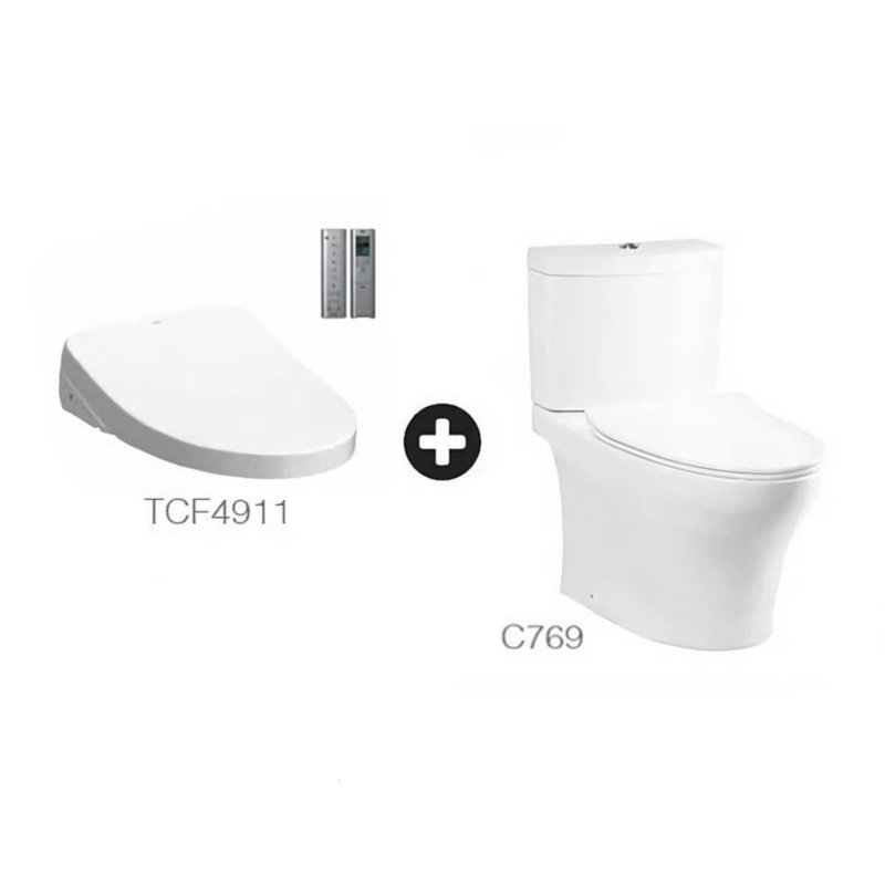 TOTO Close Coupled Toilet w/ Washlet - C769ESI/TCF4911SP | W 