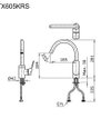 TOTO Single Lever Kitchen Faucet - TX605KESBR