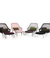 VITRA Slow Chair and Ottoman - Bouroullec - Dimensions
