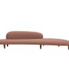 VITRA Freeform Sofa - Noguchi - Stained Walnut Colour Tile