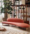 VITRA Freeform Sofa - Noguchi - Pale Rose/Dark Orange