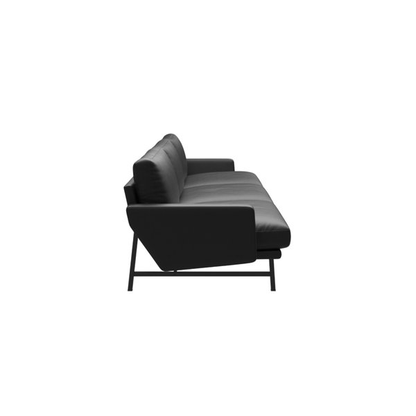 Lissoni Sofa™ PL113S (Essential Leather, Black)