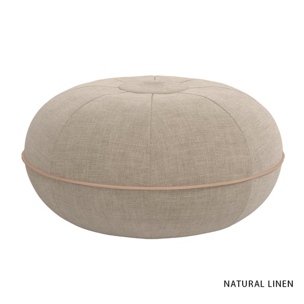 Pouf (Large) Natural Linen