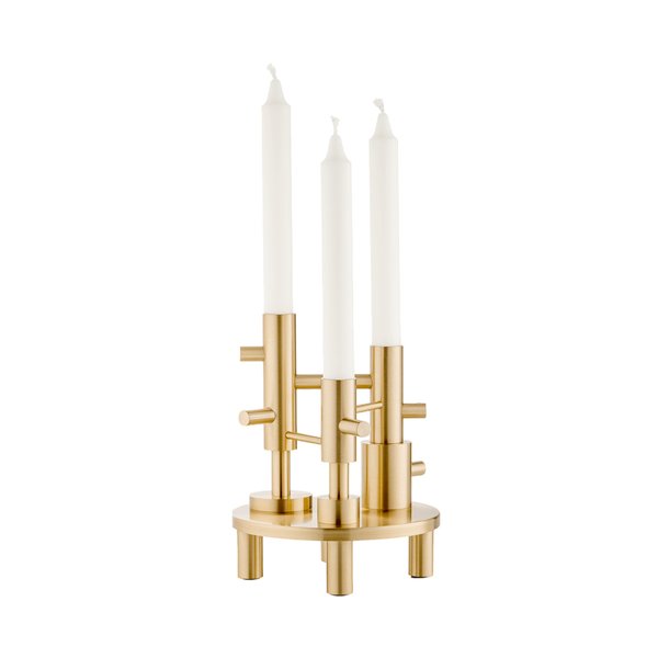 Candleholder Large (Lacquered Solid Brass) (Clearance)