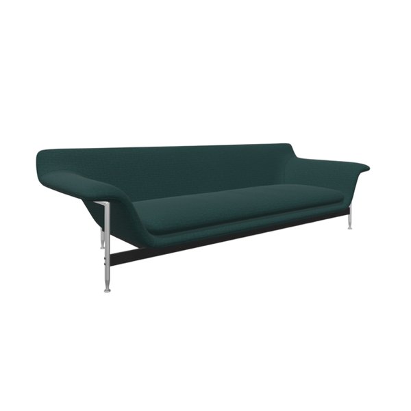 Esosoft 3 Seater Sofa, High Back with Cushions