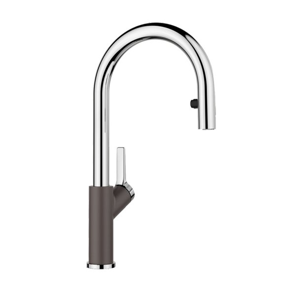 CARENA-S Vario (Pullout / Silgranit-Look Dual Finish Rock Grey/Chrome)