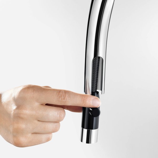 CARENA-S Vario (Pullout / Silgranit-Look Dual Finish Black/Chrome)