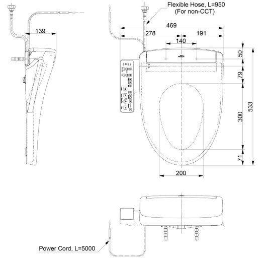 TCF33461GSG - Washlet S2