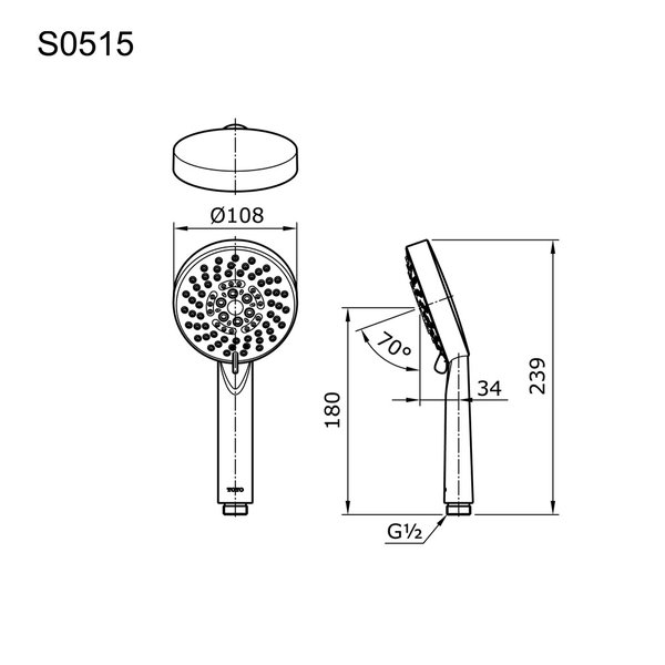 S0515 - EGO - Hand Shower (5S Massage)