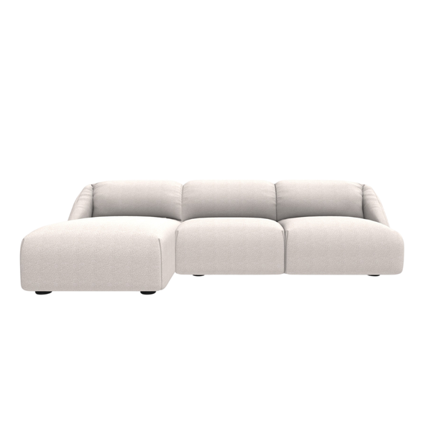 Melville Sofa Set Chaise Longue with 2-seater Lateral Element