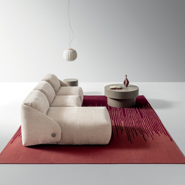 Melville Sofa Set Chaise Longue with 2-seater Lateral Element