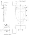 TOTO Wall Hung Toilet w/ WASHLET - CW822RJT2 - Technology
