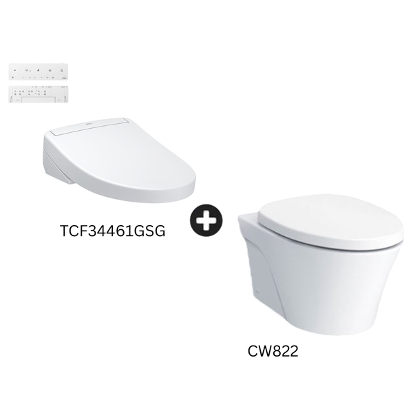 AVANTE Wall Hung Toilet Bowl CW822REJT2 with Washlet TCF34461GSG