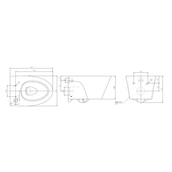 AVANTE Wall Hung Toilet Bowl CW822REJT2 with Washlet TCF34461GSG