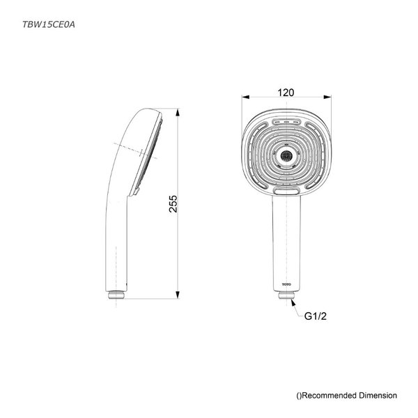 TBW15CE0A - G Selection - Hand Shower with Flexible Hose & Hangers (4 Mode)
