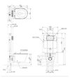 TOTO Wall Hung Toilet - CW553A