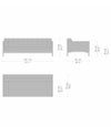 Cassina Volage E-XS Sofa (Clearance) - Starck - Dimensions