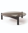 Cassina Table a plateau interchangeable - Indoor - Perriand - Anthracite Glass