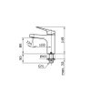 TOTO Single Lever Lavatory Faucet - REI S - TX109LRS - Dimensions