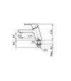 TOTO Single Lever Lavatory Faucet - UMI - TX109LU - Dimensions