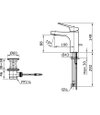 TOTO Single Lever Lavatory Faucet -  REI S - TX115LRS - Dimensions