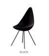 Fritz Hansen Drop - Chair (3110) - Jacobsen - Black