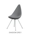 Fritz Hansen Drop - Chair (3110) - Jacobsen - Shadow Grey