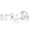 TOTO Console Lavatory - LW523NJ - Dimensions