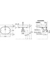 TOTO Console Lavatory - OMNI+ - LW896J - Dimensions