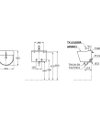 TOTO Wall Hung Lavatory - OMNI+ - LW898CJ - Dimensions
