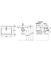 TOTO Console Lavatory - TOJA - LW951CJ - Dimensions
