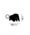 VITRA Elephant Key Ring - Jongerius - Dimensions