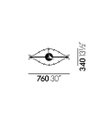 VITRA Eye Wall Clock - Nelson - Dimensions