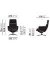 VITRA Grand Relax Armchair - Citterio - Dimensions