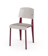 VITRA Standard SP Chair - Prouvé - Warm Grey/Japanese Red