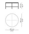 Fritz Hansen Planner - Coffee Table - McCobb - Circular Dimensions