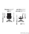 VITRA ID Trim - Office Chair - Citterio - 3D Armrest Dimensions