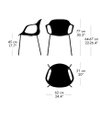 Fritz Hansen NAP - Chair (KS60) - Salto - Dimensions
