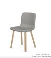 VITRA HAL Soft Wood Chair - Morrison - Pebble