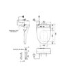 TOTO WASHLET - TCF24410ASG - Dimensions