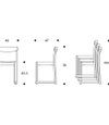 Artek Atelier Chair - TAF Studio - Dimensions