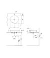 TOTO Console Lavatory - L4704E - Dimensions
