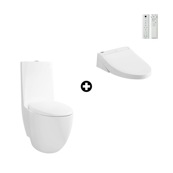 LE MUSE Close Coupled Toilet Bowl CW811PJ with Washlet TCF24410ASG