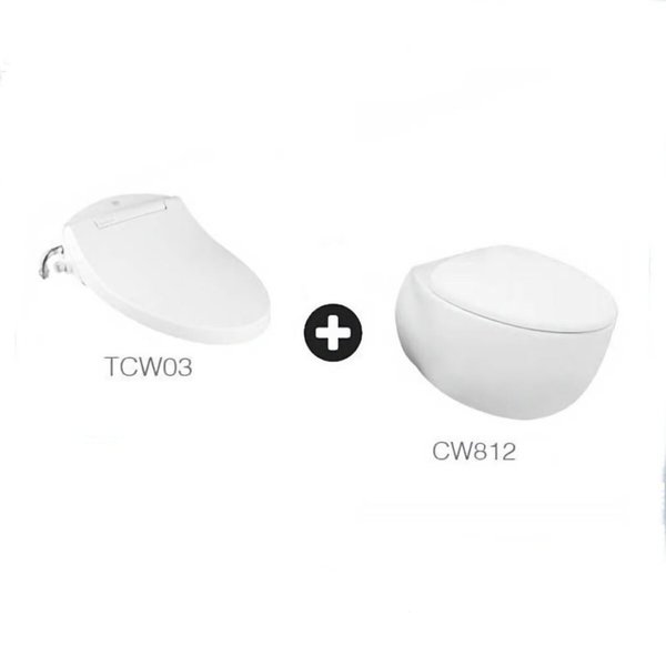 LE MUSE Wall Hung Toilet Bowl CW812RJT2 with Eco-washer TCW03S