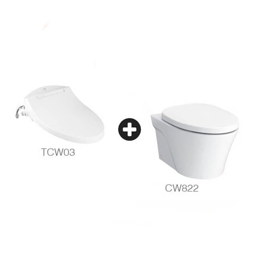 TOTO Wall Hung Toilet w/ Ecowasher CW822RJT2 W. Atelier