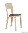 Artek Chair 66 - Aalto - Black Linoleum