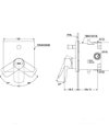 TOTO Single Lever Shower Mixer w/ Diverter - GA - TBG04304/TBN01001 - Dimensions