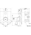 TOTO Single Lever Shower Mixer w/ Diverter - GE - TBG07304/TBN01001 - Dimensions